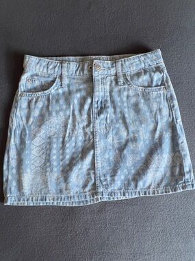 Wrangler Light Blue Denim Mini Skirt